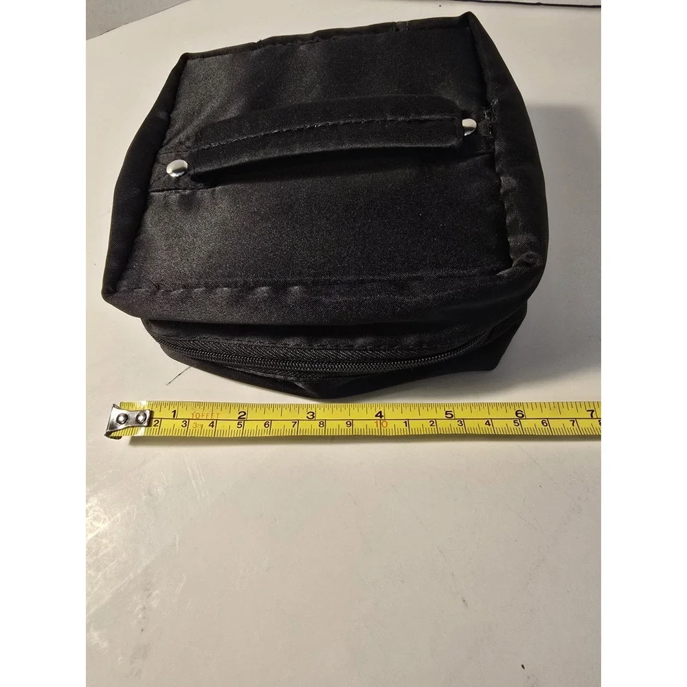 Jewelry Pouch Travel 6 Pockets Zippers Loepard Organizer‎ Handle Slick /0416